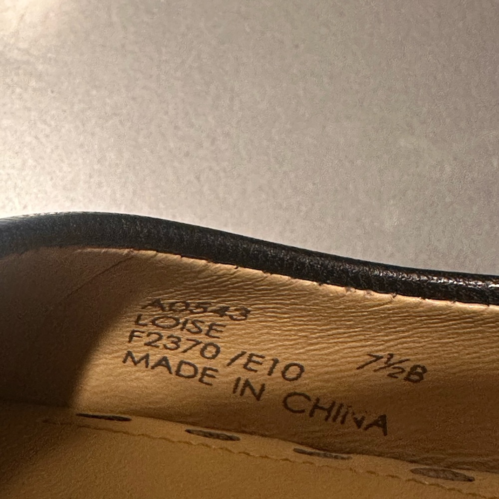 Coach Women's Black Leather Wedges - Picture 5 of 5